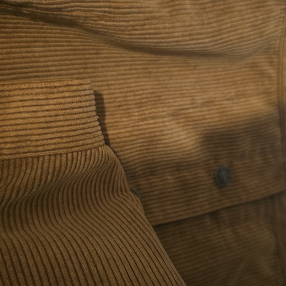 womens Brown Corduroy Jacket, xl - Picture 4 of 4